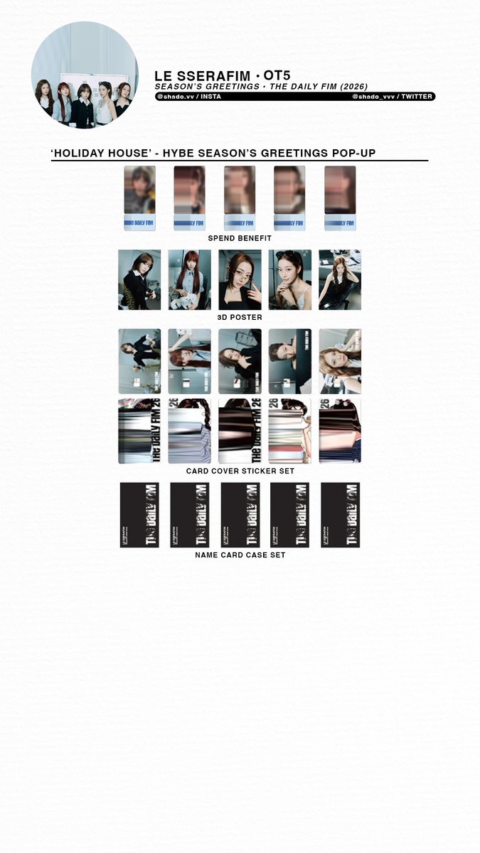 151225 - LE SSERAFIM - Season's Greetings 2026 'The Daily Fim