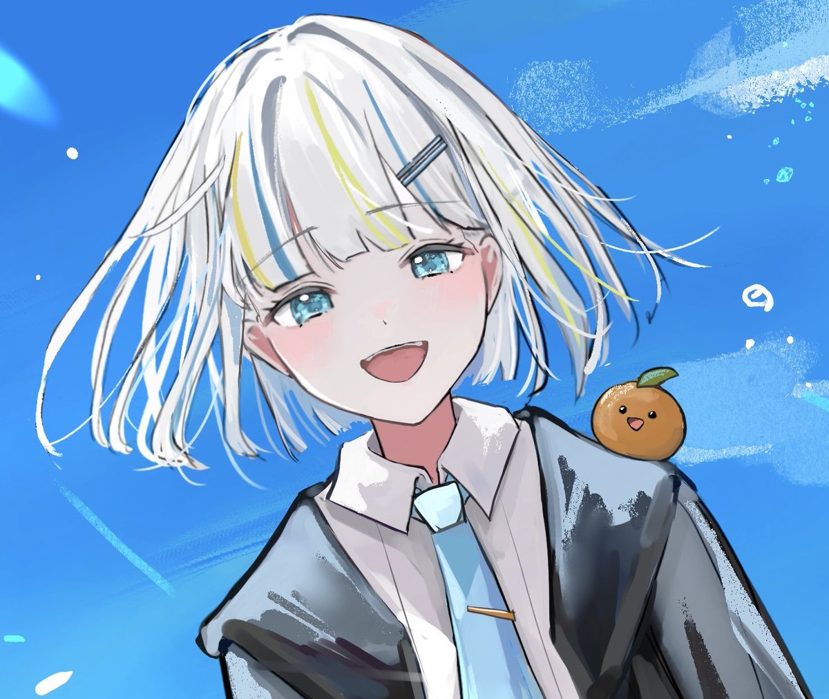 おはよー！🍊 今日は火曜日！ 昨日寝るの遅くなってしまったのにお目目