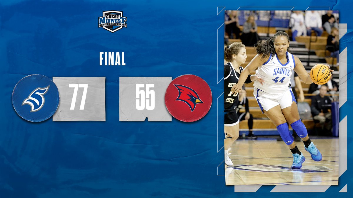tmusaints's tweet photo. Women's basketball defeats Cardinals for their eighth win of the season.

#LetsGoSaints https://t.co/xWaEF5jkrn