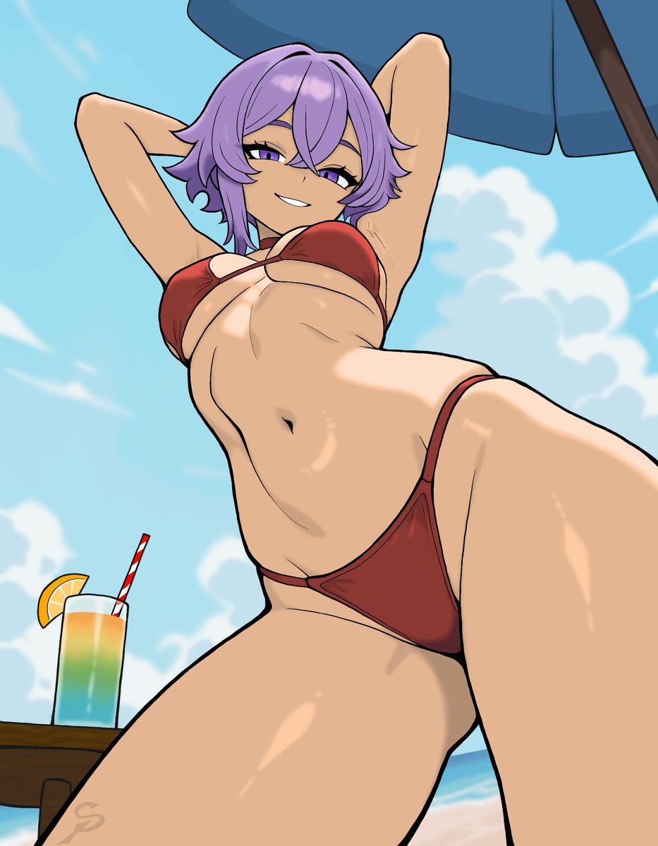 CritPix's tweet image. Obligatory Beach Episode! (Comic Cover)

This is my first time designing a comic cover, which is definitely a bucket list item! Hopefully I'll get to design some more in the near future as well.

#beachepisode #sunsout #tropicalparadise #comiccover #commissionedart #BikiniBeauty