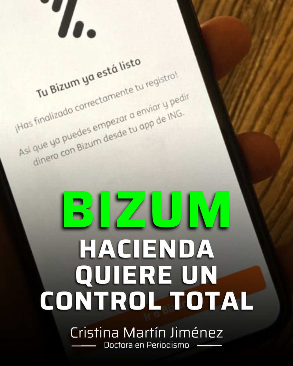 crismartinj's tweet photo. ¿Eres autónomo o empresario? ¿Trabajas por tu cuenta o tienes una pyme? Enhorabuena: Hacienda ha decidido que todavía no te saca el suficiente dinero y ahora quiere controlar hasta el último céntimo que se mueve en tus cuentas, también a través de Bizum. Alguien tendrá que pagar la coca, las prostitutas, las mordidas y la vida de lujo de algunos políticos. Y ese alguien eres tú.