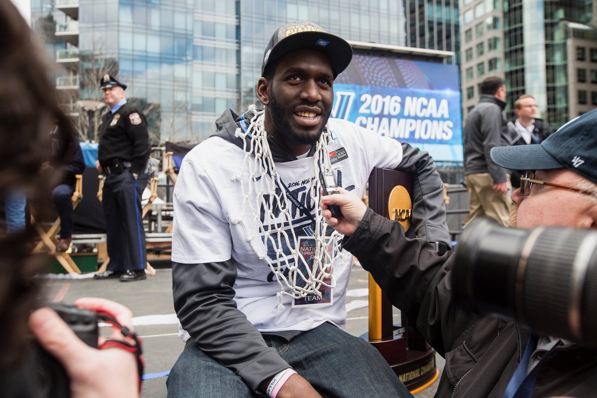 NovaMBB's tweet photo. Nova Nation, join us in wishing Happy Birthday to Legendary #NovaMBB Big Man and 2016 National Champ, @DanielOchefu32!βοΈπ https://t.co/obi9MpKkab