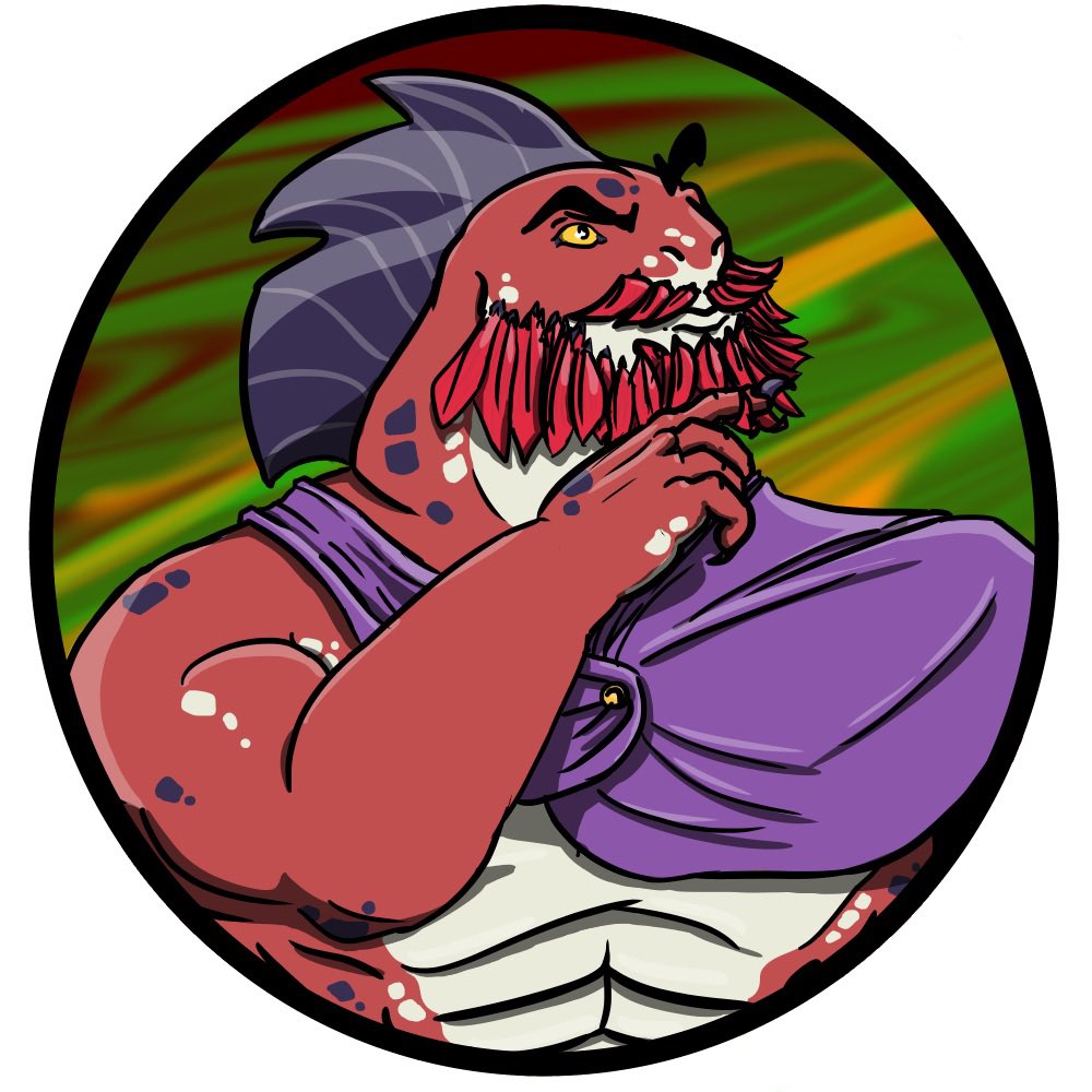 EnterDerp's tweet photo. @mae_has_art Lizard… with beard https://t.co/8ZLtmwv0jA
