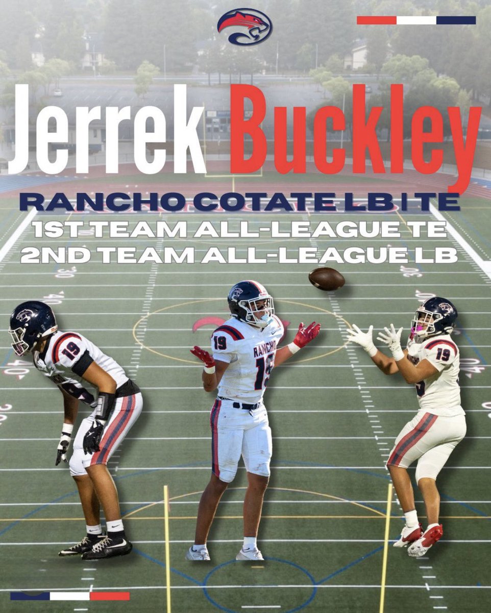 jerrek_buckley's tweet photo. Honored to be named 1st Team TE and 2nd Team LB in REC-Adobe! https://t.co/wvOHNuVGpq