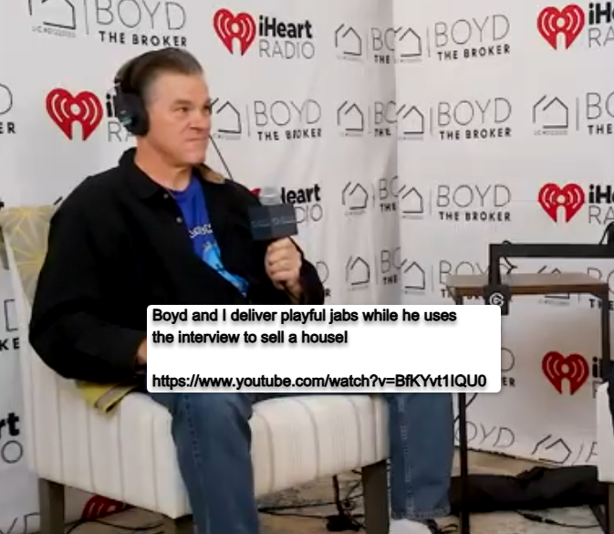 spiderjuicetech's tweet photo. podcasting
On a rainy night in West Torrance
on Boyd the Broker's cast.
on location, in the living room of his clients house for sale.

Epic guerilla marketing that I am proud that I got to participate in the process.

full interview https://t.co/EAXo92XDoO https://t.co/gowBzswkZx