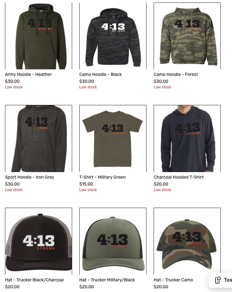 413Strong's tweet image. New #merch, just in time for #Christmas!
413-strong.square.site 413Strong.org #413Strong @413Strong