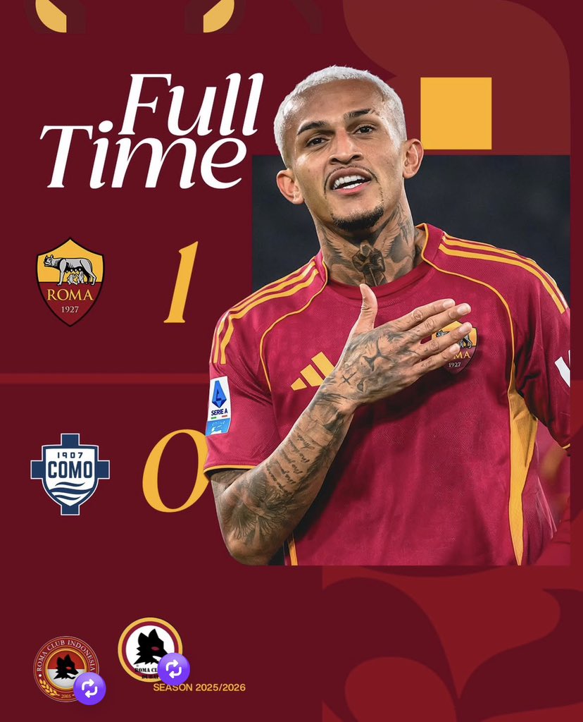 Important victory today vs Como. 
💛❤️

#romaclubmontreal #RCM #ASRoma #romacurvasud #romaultras