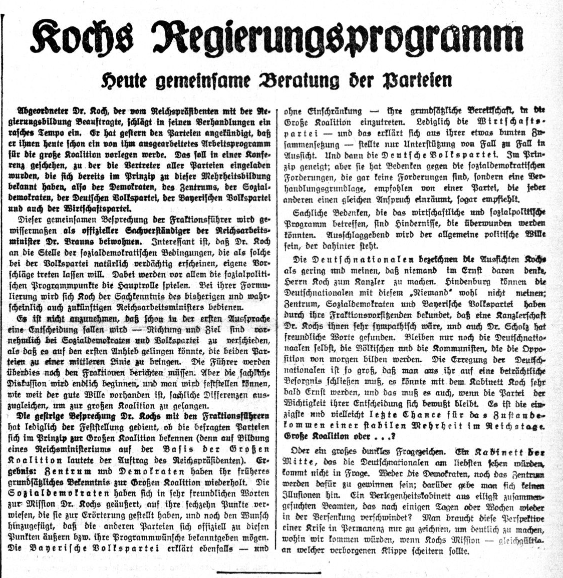 RBEZZATO's tweet photo. #1925Live. 15 de Diciembre de 1925.
A días de la renuncia del Gabinete del Kanzler Hans Luther, el antiguo Innenminister y Vizekanzler, y destacado miembro del DDP, presenta su propuesta para formar un nuevo Gobierno al Reichspräsident, Generalfeldmarschall Paul von Hindenburg. https://t.co/2ZDdKTN9WK