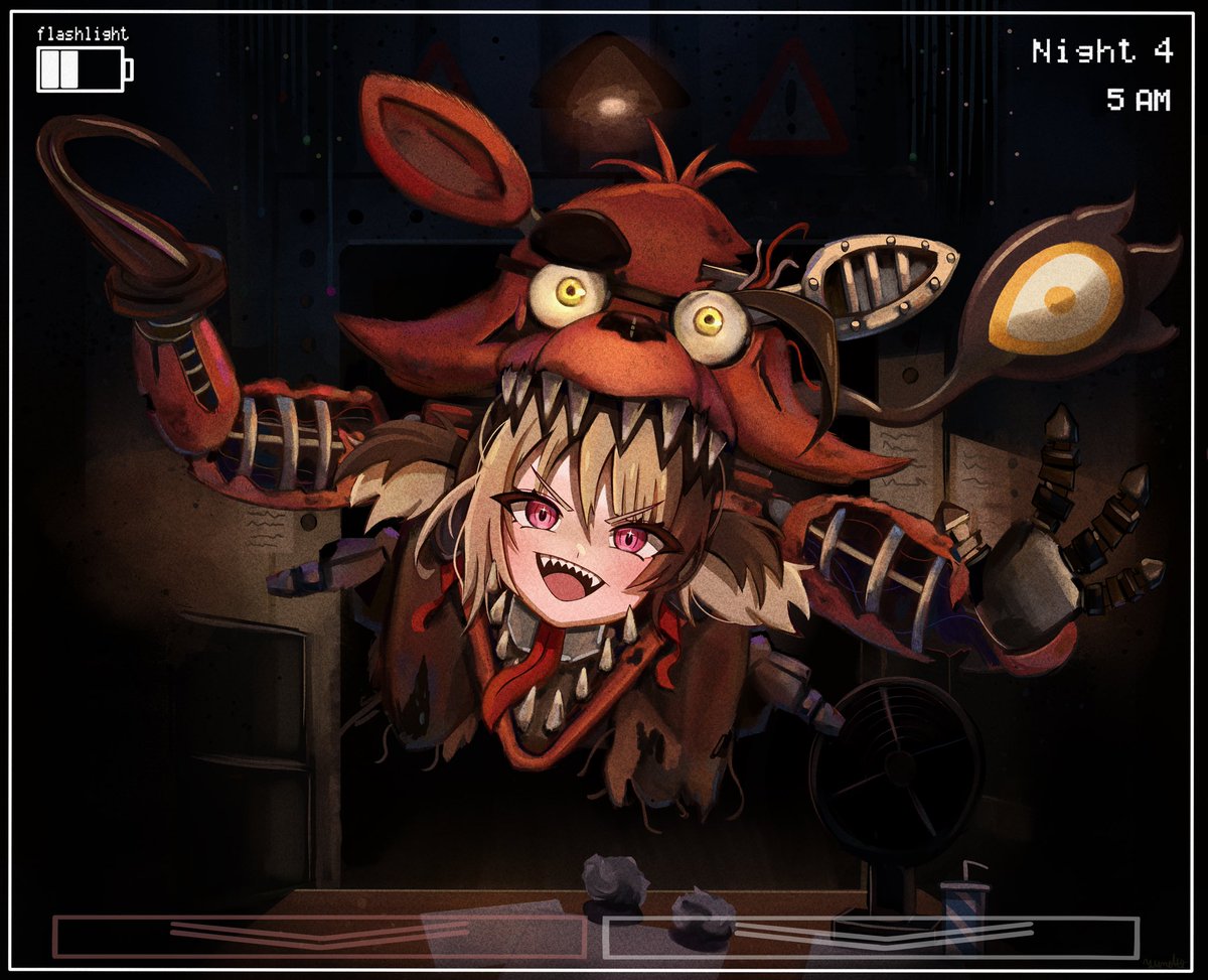 Yume_ato29's tweet image. Five Nights at Hololive