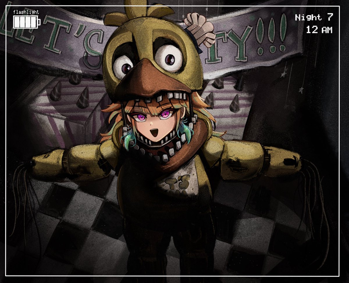 Yume_ato29's tweet image. Five Nights at Hololive