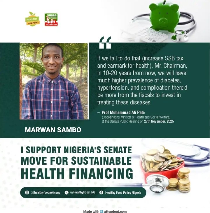 Marwansambo's tweet photo. #SSBTaxSaves
#SSBTax
@CAPPAfrica @healthyfood_ng https://t.co/Zzf3zPq5y2