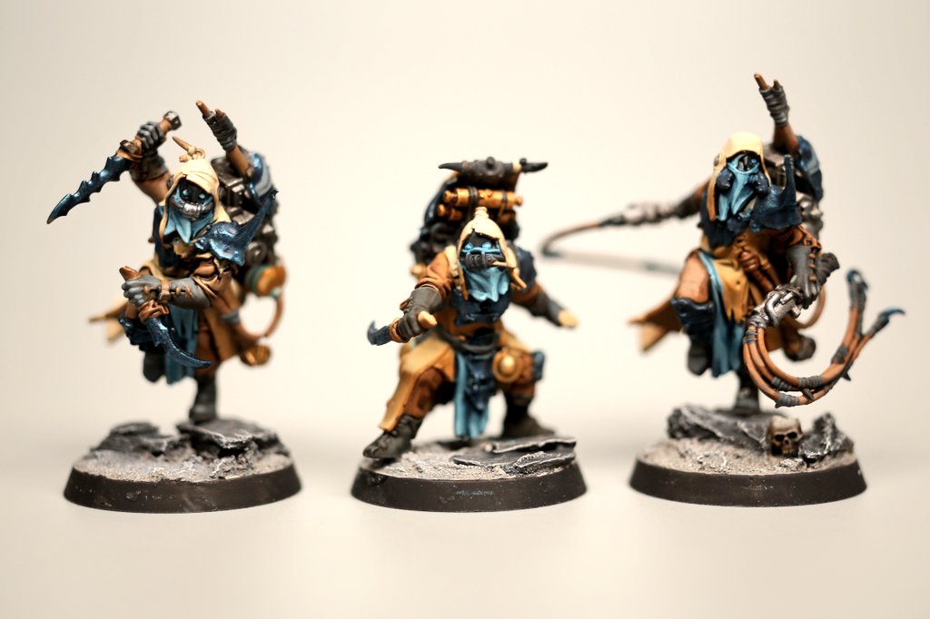 Chris_Shoto's tweet photo. Hobby Streak: Day 46

Half of the Sha'dar Hunters are practically done. Just a few final touches left on the rest.

#warhammercommunity #necromunda #ashwastes #minipainting #hobbystreak https://t.co/PBNpDMIPSO