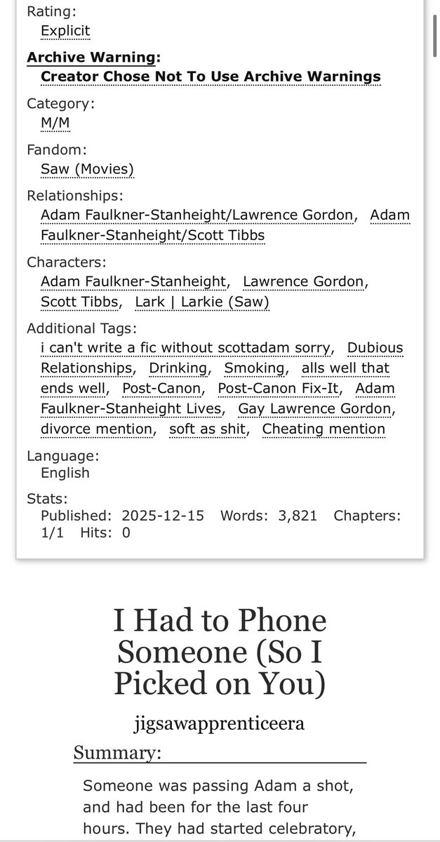 My first piece for <a href="/SAWrevbigbang/">SAW Reverse Big Bang</a> !!! shout out to <a href="/Mesmericzs/">Aether</a> for their wonderful art archiveofourown.org/works/75829276