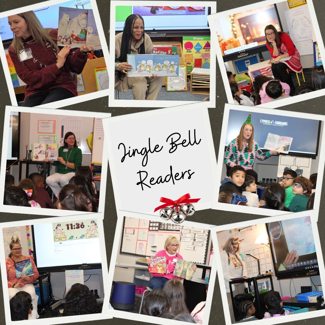 TippsElementary's tweet photo. 💙📚 Jingle Bell Readers! 📚💙
A heartfelt THANK YOU to all of our amazing Jingle Bell Readers who took time out of your busy schedules to visit Tipps Elementary and read to our students. Your presence and your love for books made such a special impact on our campus.
@CyFairISD https://t.co/k7Ml1utDoS
