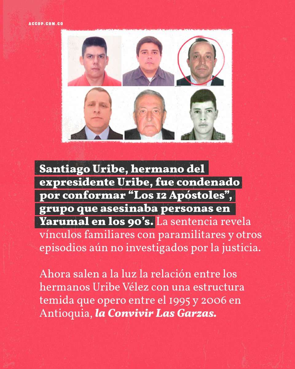 AccopColo's tweet photo. La historia de la Convivir Las Garzas revela cómo los hermanos Uribe estuvieron ligados a una estructura que ejerció control, violencia y poder territorial durante años. https://t.co/yLTRRi30dB