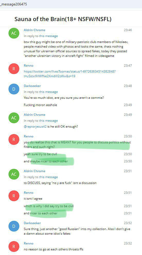 greendarkd95115's tweet photo. @PlushkK Це мені нагадало чат організаторів естонскої #furryest. Коли дебіли з естонским паспортом затирали українцям про доброту, толерантність та свободу слова. При тому, у них буквально сидить русня, що відкрито підтримує війну. Бо ж це українці мають попуститися та не псувати настрій. https://t.co/4Ih9QWhnzB