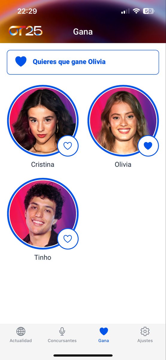 TODO EL MUNDO VOTANDO A OLIVIA