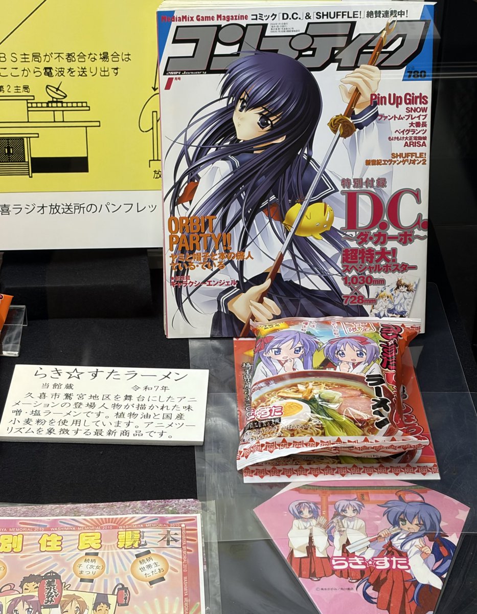 コンプティーク2004年1月号が 展示されていました(^-^) なかなか通な