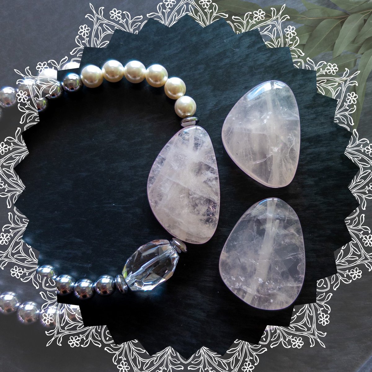 大きなローズクォーツ💓見る度癒されてます(👀)