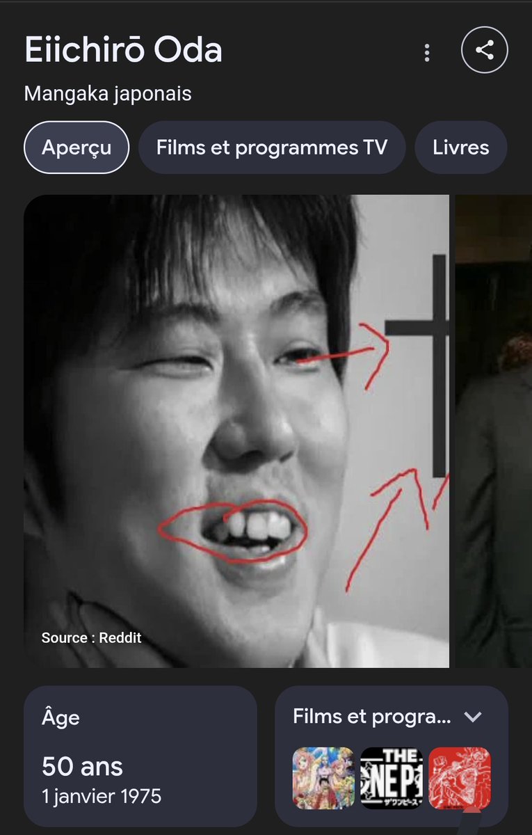 Nathsborn0's tweet photo. Quand on recherche Eiichiro oda sur Google on tombe sur ça mdrr 0 troll qui a fait ça ? https://t.co/Ri04WeTjGL