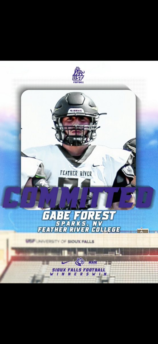 After multiple conversations with Coaches and family I am extremely excited to be committing to <a href="/USFCougarsFB/">USF Football</a> AGTG‼️ <a href="/JimGlogowski/">Coach Glo</a> <a href="/j_schlichte/">Jay Schlichte</a> <a href="/jakob_thut/">Coach Thut</a> <a href="/Coach_Lueds/">Lucas Lueders</a> <a href="/CoachGDutcher/">Coach Dutch</a> 
<a href="/FRC_FOOTBALL/">FRC Football</a> <a href="/CoachKocurek/">John Kocurek</a> <a href="/CoachG_FRC/">Coach Goulet</a> <a href="/CoachMelly_FRC/">Jamel Hamler</a>