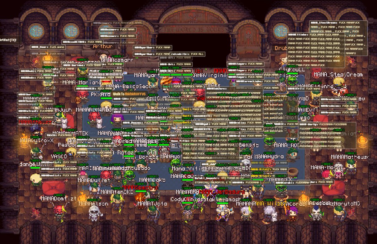 i walked into world 5 bath house and got bombarded with all the <a href="/ManaGamingBR/">Mana Gaming</a> players

holyyyyyyy mana runs DEEP

amazing work <a href="/joseprust/">Josep Rust | MANA</a> and MANA team