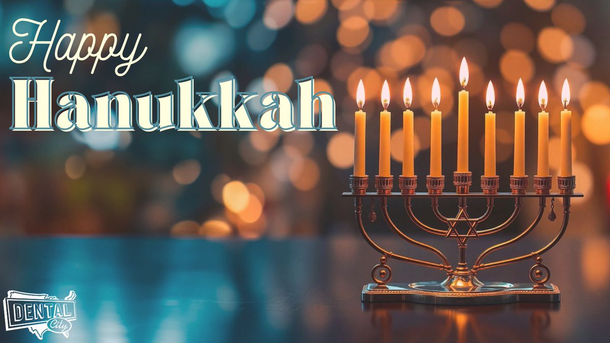 Happy Hanukkah from Dental City! Wishing you a joyful holiday season spent celebrating with the ones you love. 🕎

#DentalCity #HappyHanukkah #Hanukkah