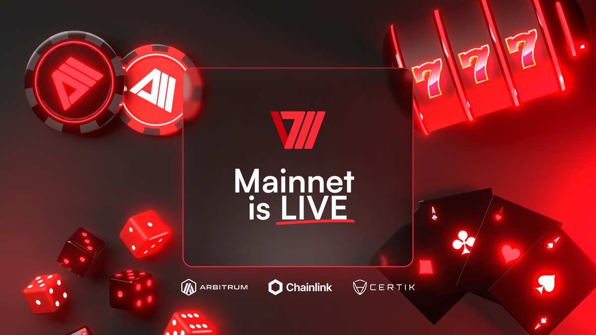Vault777 mainnet is live.

Built on Arbitrum, secured by Chainlink VRF, and audited by CertiK. A fully on-chain, non custodial gaming protocol with verifiable outcomes on every bet.

Access the platform via the link below👇.