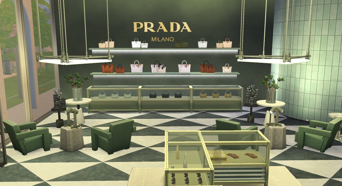 Willian10L's tweet photo. Sims Prada - first floor details
#ShowUsYourBuilds #TheSims4 #simscommunity #simblr #sims4cc #Holidays #Christmas2025 #Prada #Newcrest https://t.co/EdwKEWpnkI