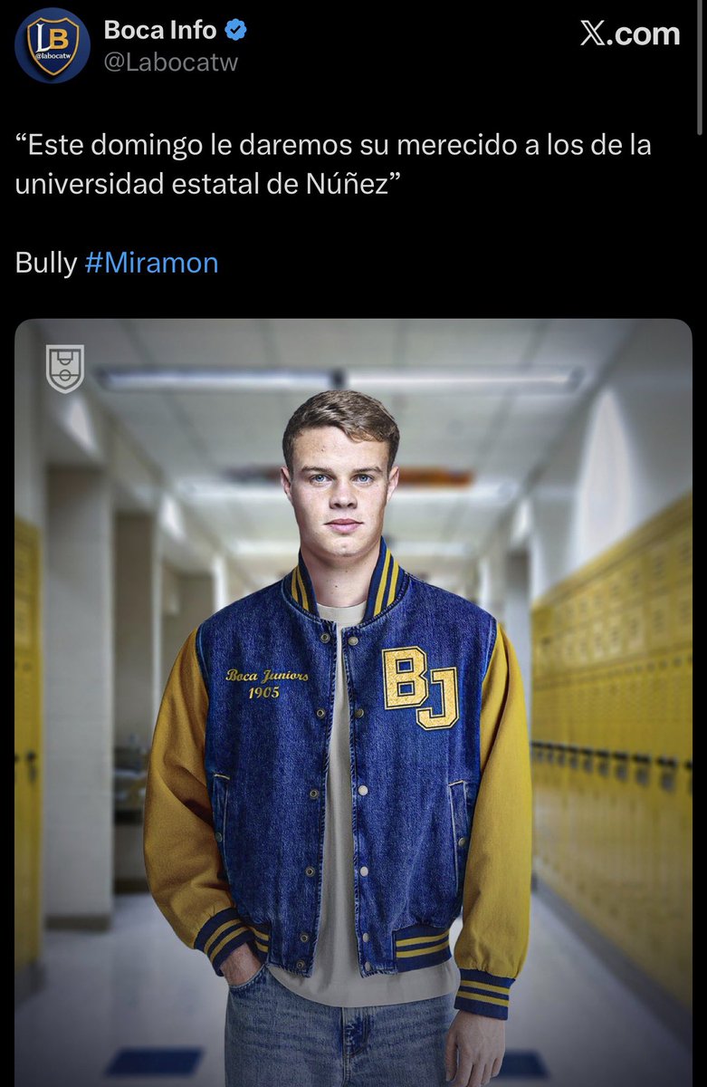 Labocatw's tweet photo. URGENTE: SE FUE Y NADIE SE ENTERÓ|
Bully #Miramon SE FUE DE BOCA y vuelve a su equipo en Francia.
CÓMO OLVIDAR CUANDO Y CUANDO .
GRACIAS POR TANTO BULLYING Y POR CUMPLIR TU PROMESA CONTRA LA UNIVERSIDAD ESTATAL DE NÚÑEZ.
VOLA ALTO 🕊️ https://t.co/bGfcc1Q4Fo