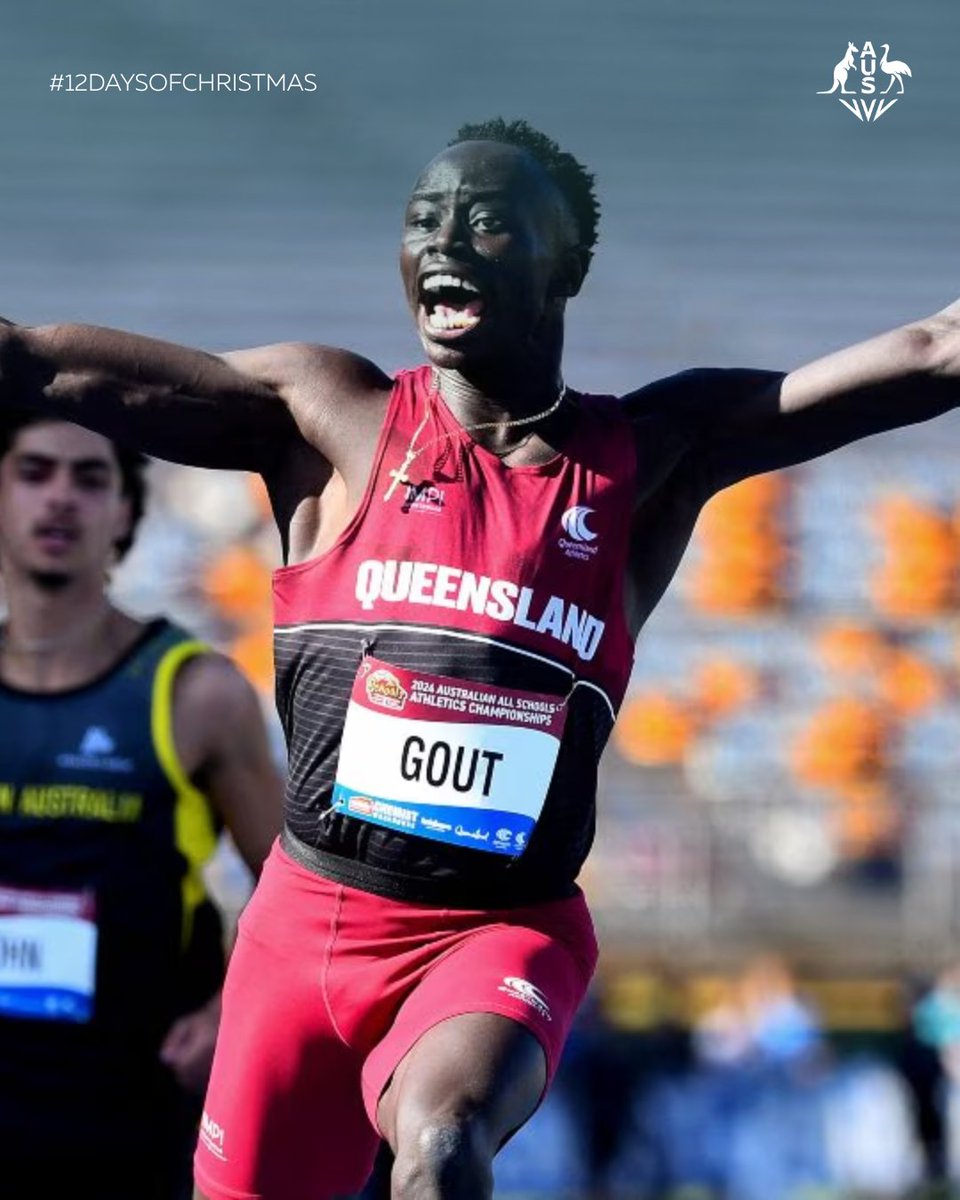 CommGamesAUS's tweet image. 🏃 We continued to recognise and celebrate #EmergingTalent, with sprinter Gout Gout recognised as our 2024 Emerging Athlete of the Year at our President's Dinner in May 🤩

#CommGamesAUS #Christmas2025 @AustralianAths