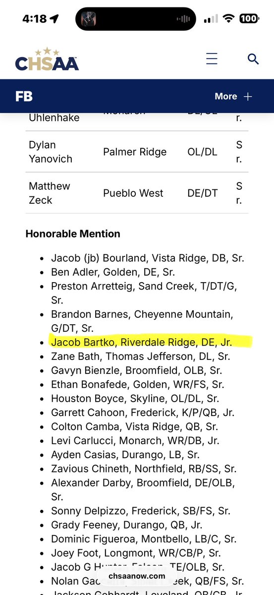 Blessed to announce I was awarded with Honorable Mention All-State! 

chsaanow.com/news/2025/12/1… <a href="/CoachVoorheesRR/">Coach Voorhees</a> <a href="/CoachHumphreys/">Keith Humphreys</a> <a href="/CoachHumphreys1/">Steve Humphreys</a> <a href="/Ricoknowstiktok/">Rico Rico</a>
