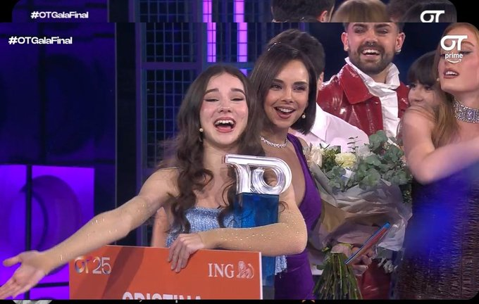 15_sergioc's tweet photo. De ser fan desde muy pequeña del programa a ganarlo INCREIBLE CRISTINA #OTGalaFinal https://t.co/N7FLMMlVSX