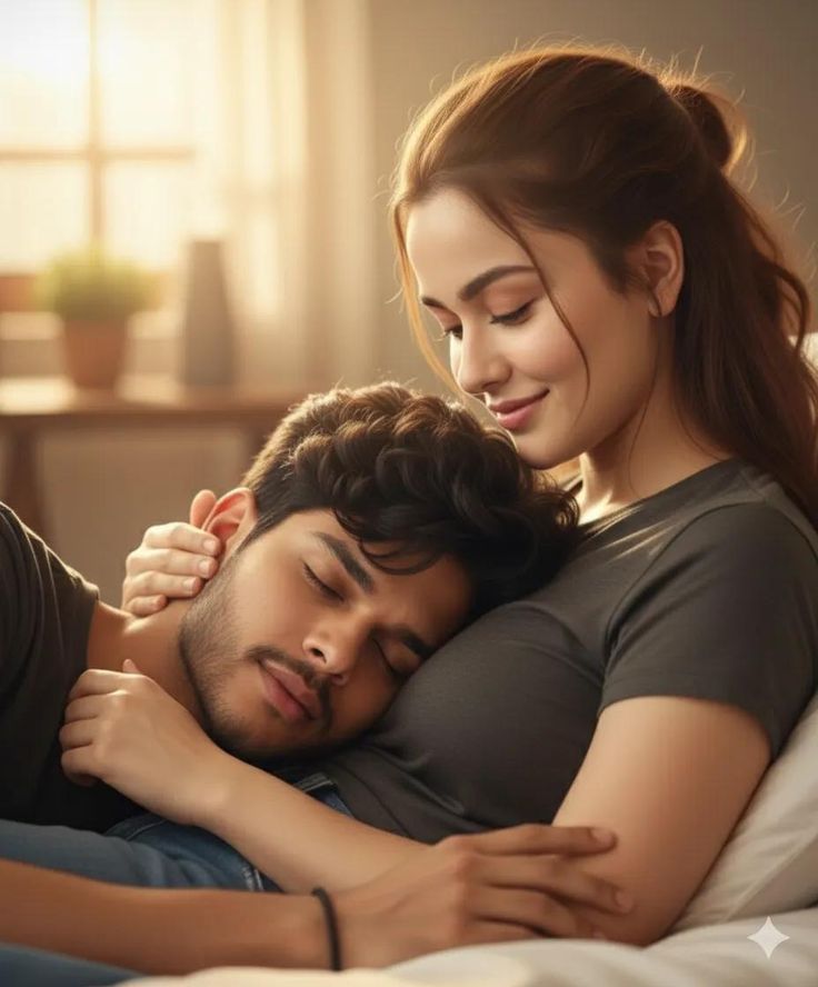 أحتاج أن تنام في حضني
كما تنــــــــام الوردة بين الغصون
💜‌❤️⁩