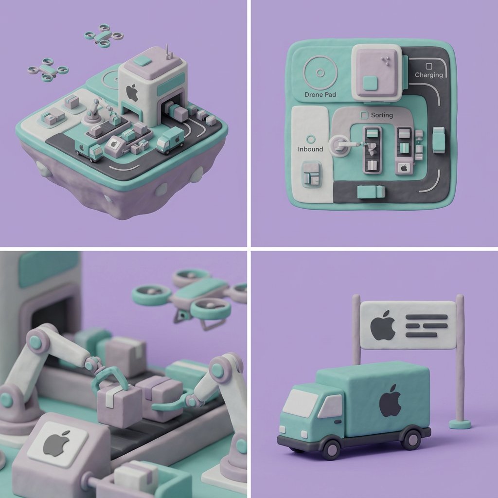 Revolutionizing Logistics: A Futuristic Isometric Hub Design