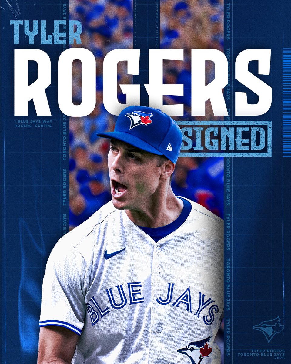 The submariner heads north 👏
OFFICIAL: We've signed RHP Tyler Rogers to a three-year contract with an option for the 2029 season!