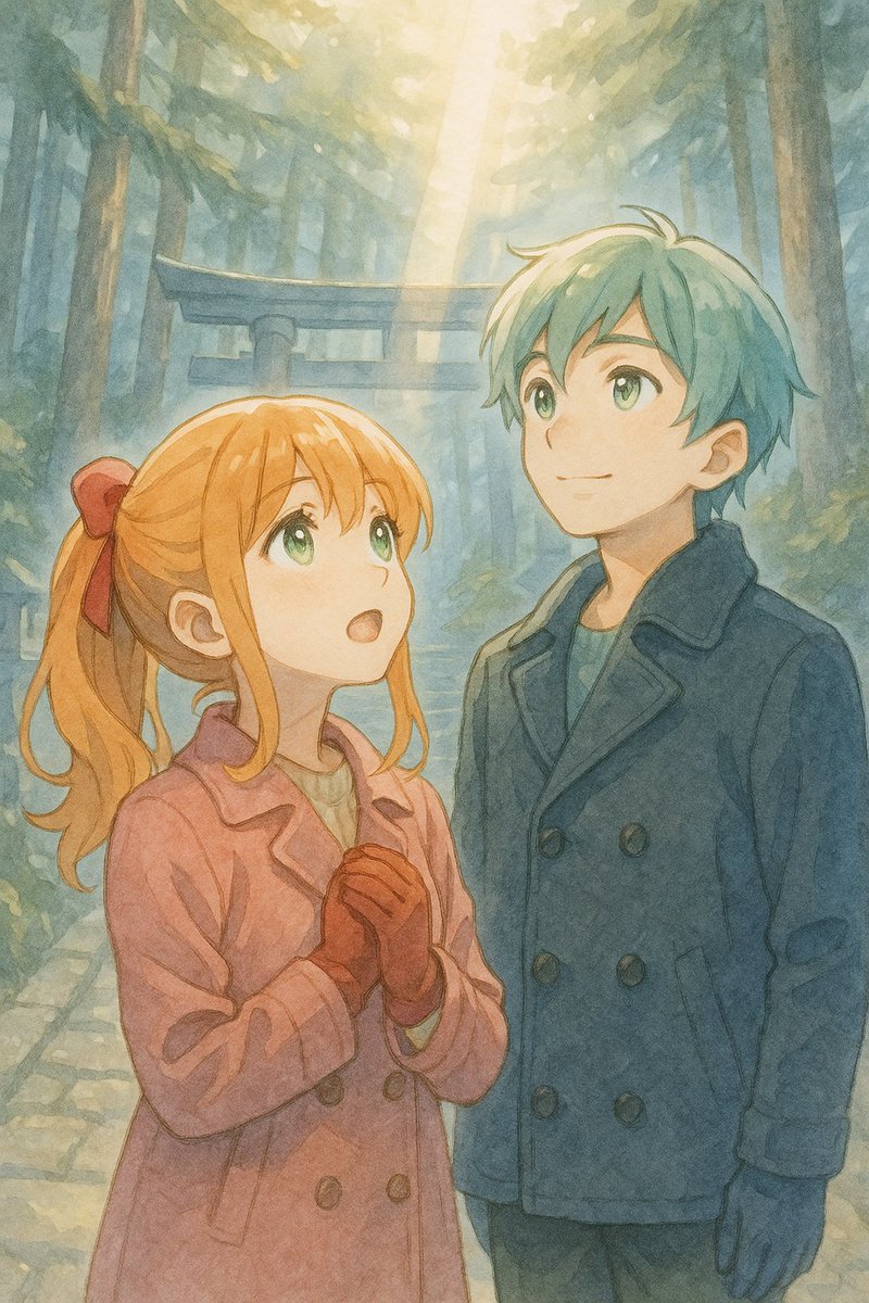 4/5】【✨光が降りる、神域の奇跡】 ちさ 「…まるで光が降りてきてる