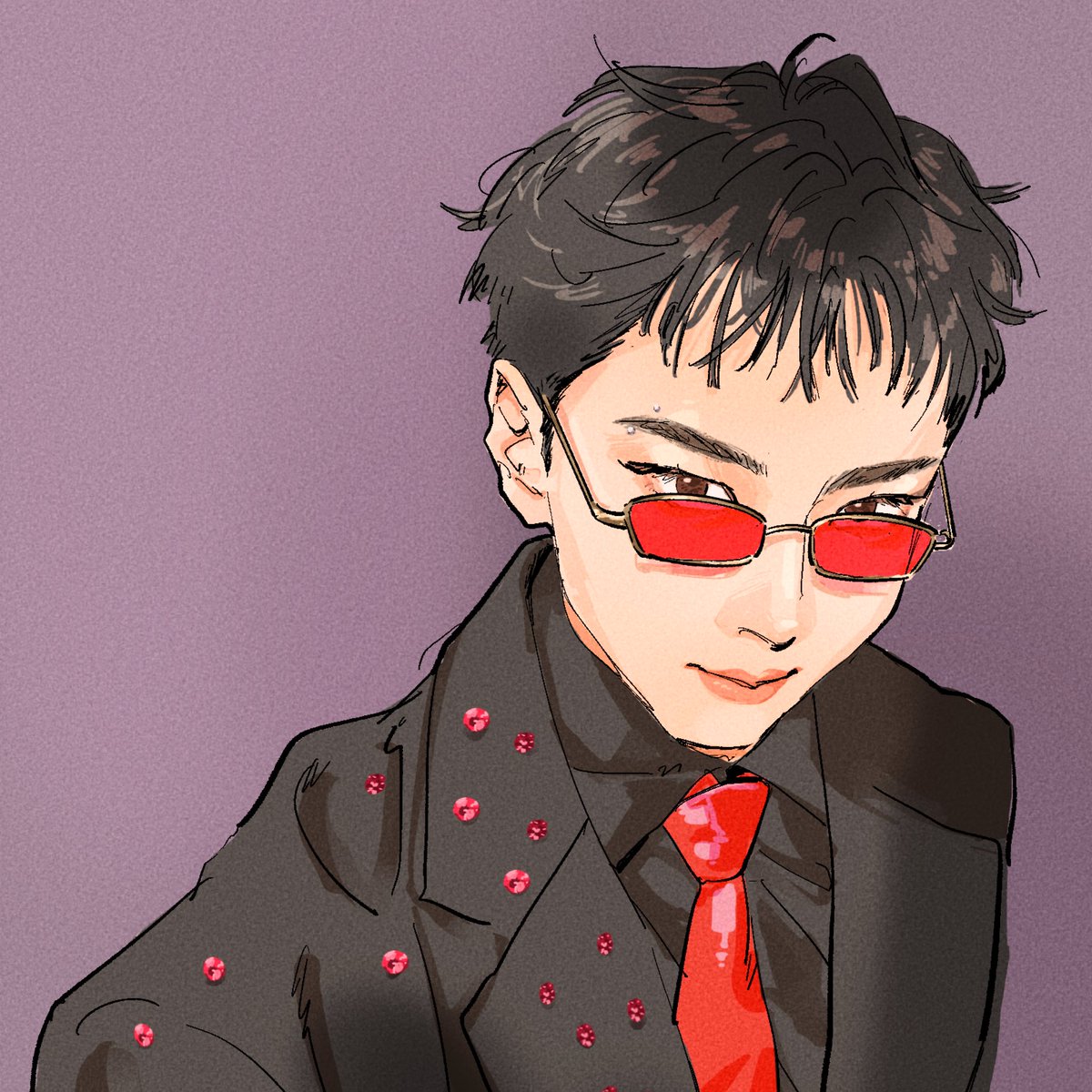 taco_QWV's tweet photo. #OWVfanart 短髪就の波に便乗〜 https://t.co/zh2nVCb04m