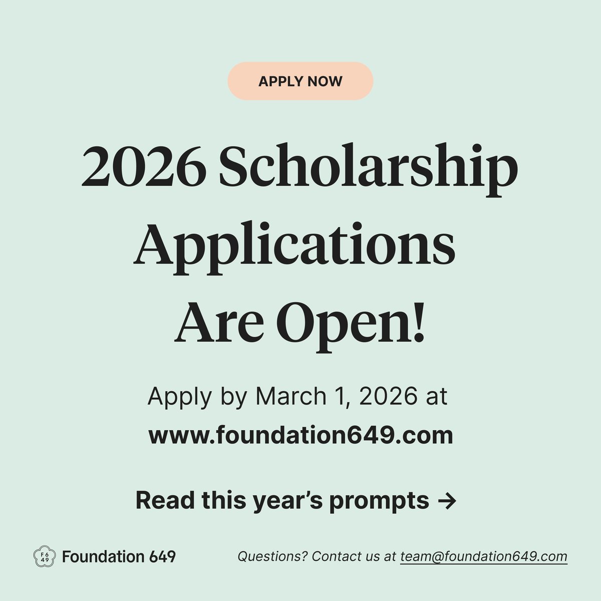 oca_new's tweet photo. Foundation 649, a nonprofit that provides scholarships to AAPI students. Their annual scholarship program is now open. Their goal is to make higher education more accessible for AAPI youth.
For more info about the scholarships: https://t.co/l9VsWUsCgS @foundation649 https://t.co/PDR8fXMvxj
