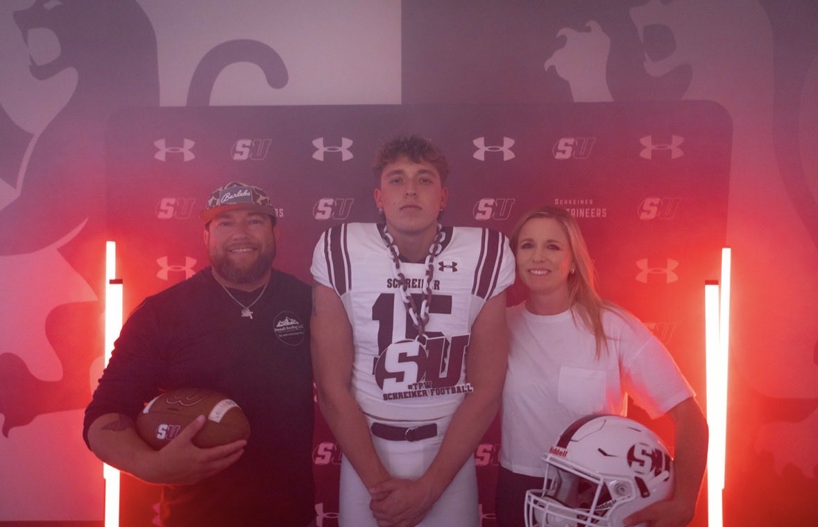 I'm excited to announce my commitment to Schreiner University in Kerrville, Texas, where I'll be continuing my academic and football career.Thank you to my family, coaches, teammates, and everyone who supported me along the way. I'm ready for the next chapter and to get to work.