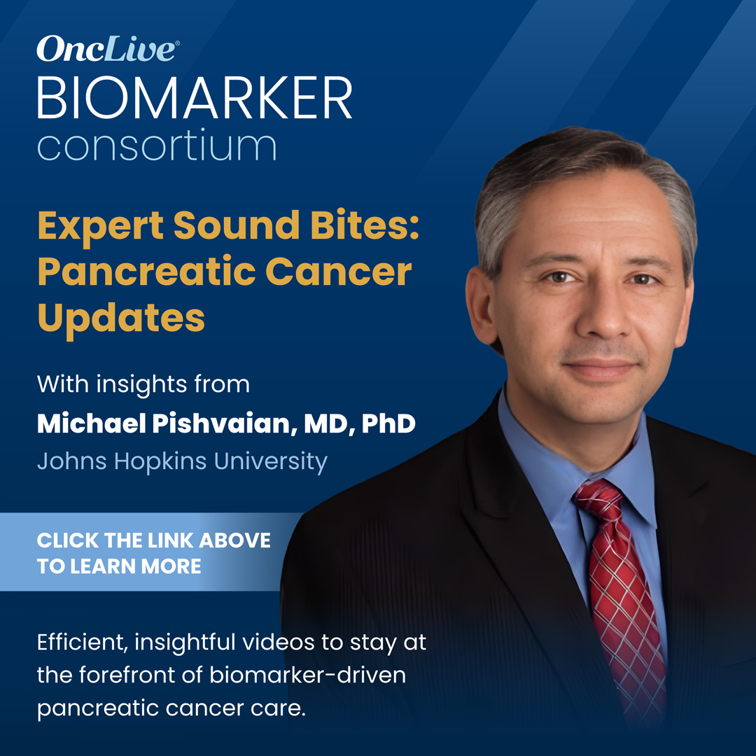 OncLive's tweet image. Learn about RAS, CLDN18.2, RAD50/51, PALB2, FGFR, and ATM in PDAC. Dr. Pishvaian shares concise insights on the latest treatment strategies for rare mutations. #PancreaticCancer #Biomarkers 

Watch now: hubs.ly/Q03WjkYd0