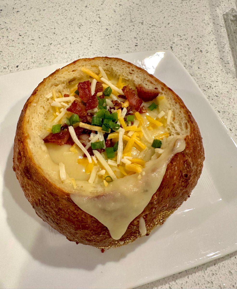 MattLear's tweet image. It's a loaded potato soup kinda night