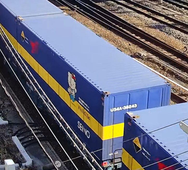 5050レ 13:55京都通過 西濃運輸U54A-38243(ハローキティsdgs)