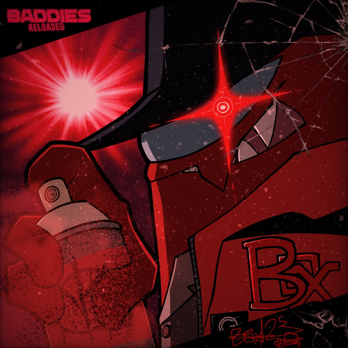 SpongeBox25's tweet image. I have returned...
Long time no see, guys...

Here's Baddies Box25, returning for another round. (With no red filter version)

Can you spot a red tree symbol and the Gabriel brand logo?

#digitalart #amongus #amongusoc #amongusart #fnf #fnfbaddies #baddiesreloaded