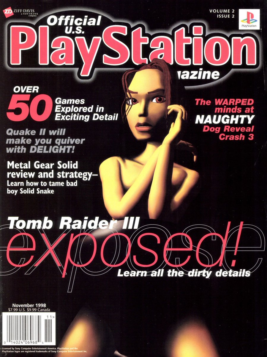 PlayStalgiaX's tweet image. Official U.S. PlayStation Magazine Volume 2 Issue 2 (1998)