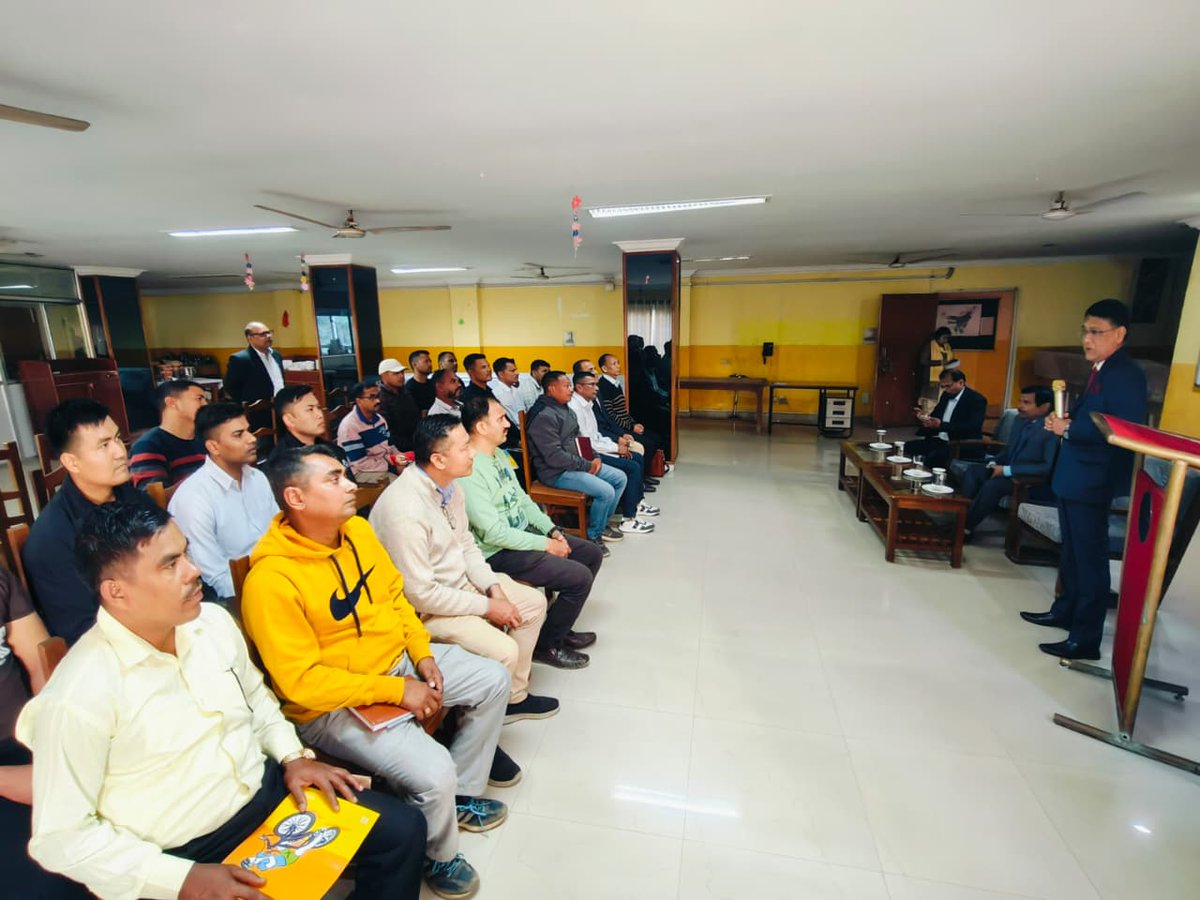 Dr. R. K. Suman, RD, India Tourism – North East, and Mr. Kumaran, India Tourism, Guwahati, addressed the DGR Diploma Bakery batch on 10 Dec at IHM Guwahati, sharing valuable insights and industry perspectives to guide our budding professionals
#IHMGuwahati #IndiaTourism #Bakery