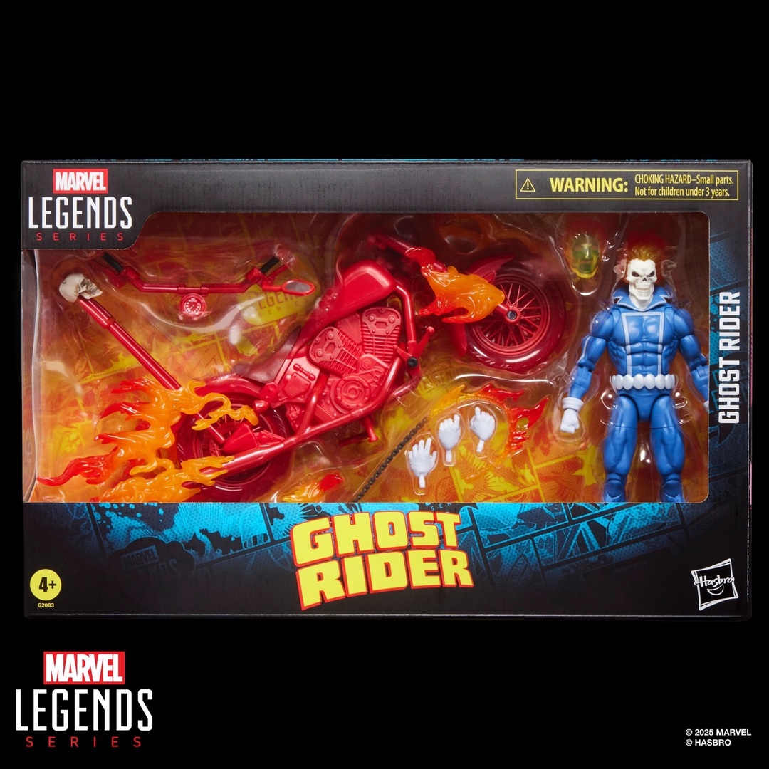 MARVEL LEGENDS SERIES GHOST RIDER JOHNNY BLAZE WITH MOTORCYCLE 
(HASBRO | Ages 4 and Up | Approx. Retail Price: $55.99 | Pre-Orders will be available in January 2026 (exact timing TBD) on Hasbro Pulse and participating retailers; available Spring 2026) 
… instagr.am/p/DST4gmYFJ1a/