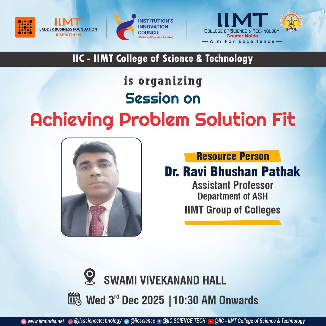 IIC IIMT Science & Technology tweet media