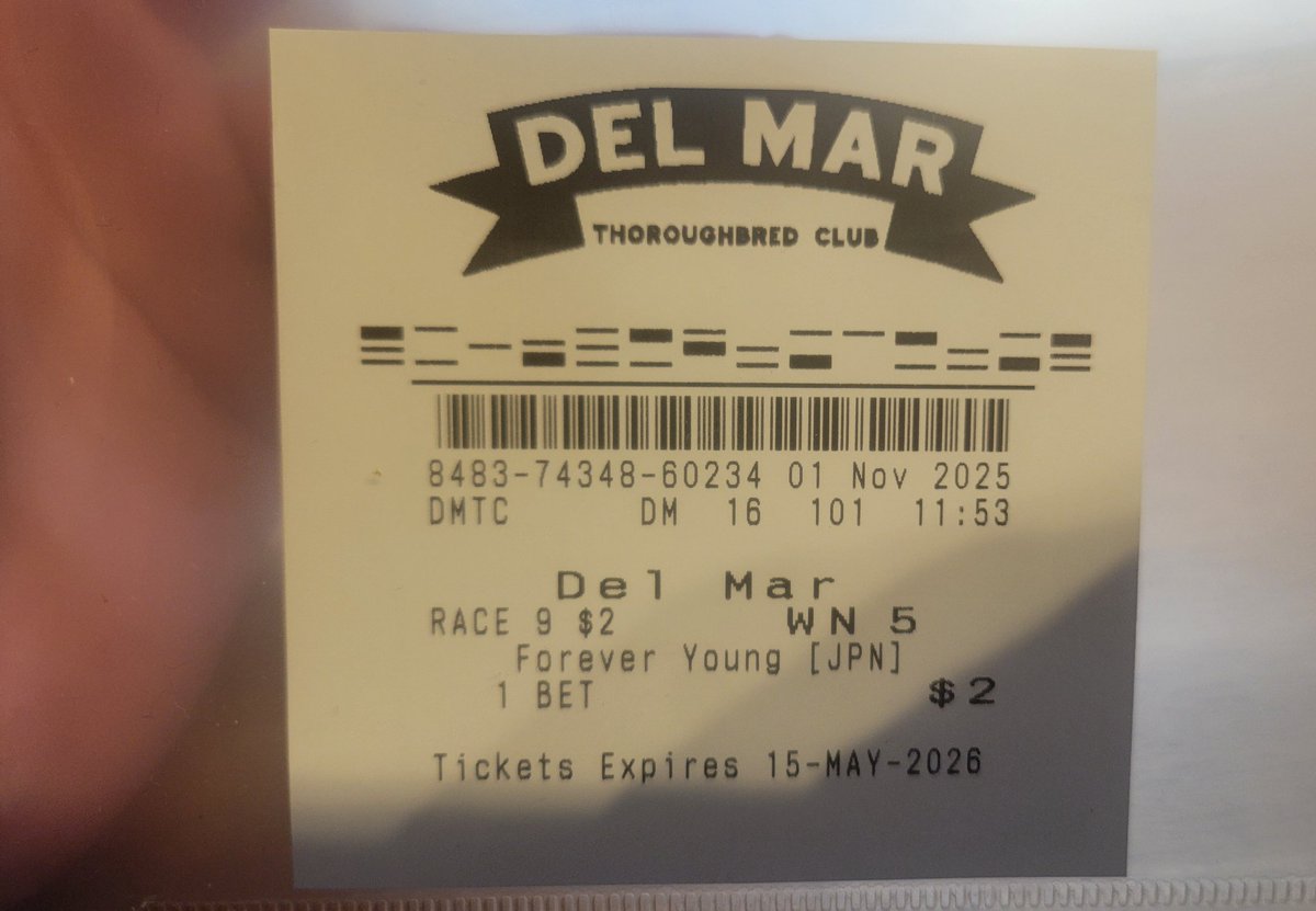 2025 BCクラシック フォーエバーヤング 単勝馬券 宝物にします #単勝