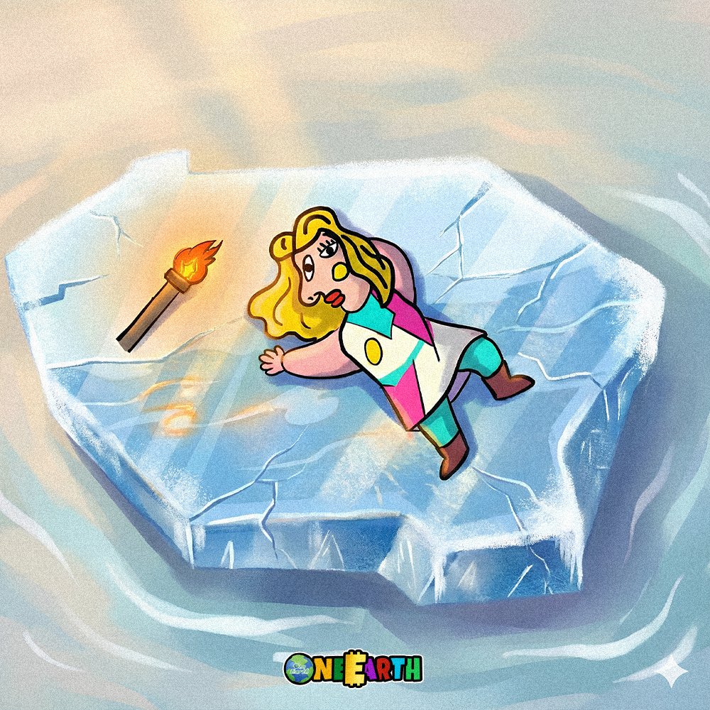 The fire drifts away, the ice begins to crack.

But remember: One Earth, One Community 🌍

#OneEarthOneCommunity